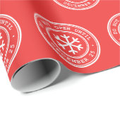 Niet openen tot het rode kerstpapier is omhuld cadeaupapier (Rol Hoek)