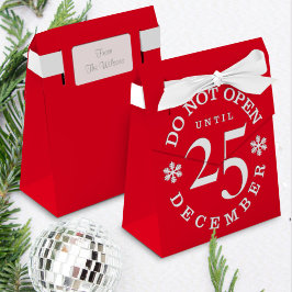 Niet openen tot kerst bedankdoosjes