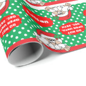 Niet openen tot kerst cadeaupapier (Rol Hoek)