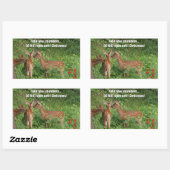 Niet openen tot kerst herten cadeau Label Sticker (Vel)