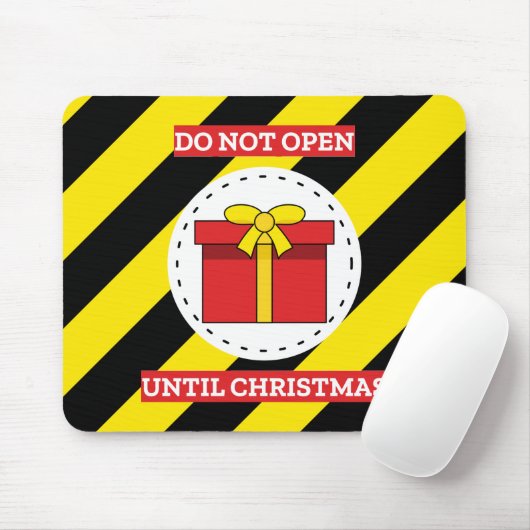 Niet openen tot kerst muismat (Met muis)