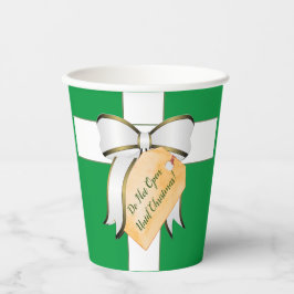 Niet openen tot kerst papier cup papieren bekers