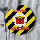 Niet openen tot kerst ronde button 6,0 cm (In situ)