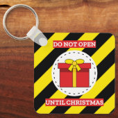 Niet openen tot kerst sleutelhanger (Voorkant)