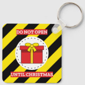 Niet openen tot kerst sleutelhanger (Achterkant)