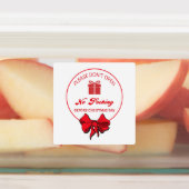 Niet openen tot Kerst sticker (Aangebracht)