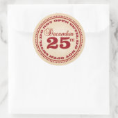 Niet openen tot Kerst stickers (Tas)