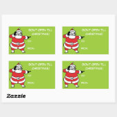 Niet openen tot Kerst stickers (Vel)