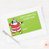 Niet openen tot Kerst stickers (Envelop)