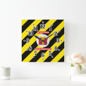 Niet openen tot kerst vierkante klok (Huis)