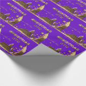 Niet openen tot kerstavond Paars Cadeaupapier (Hoek)