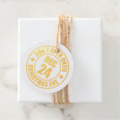 Niet openen tot kerstavond vakantie stempel bedankjes labels (Met doos)