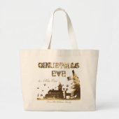 Niet openen tot kerstcadeautas grote tote bag (Voorkant)