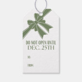 Niet Openen tot Kerstman Cadeaulabel (Voorkant)