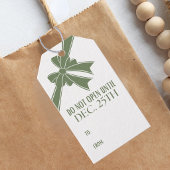 Niet Openen tot Kerstman Cadeaulabel