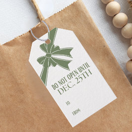Niet Openen tot Kerstman Cadeaulabel