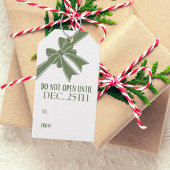 Niet Openen tot Kerstman Cadeaulabel