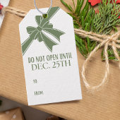 Niet Openen tot Kerstman Cadeaulabel