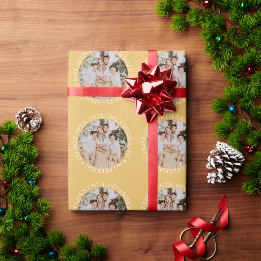Niet Openen tot Kerstmis Goud Cadeaupapier (Feestdagen Geschenken)