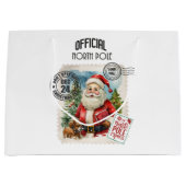 Niet openen tot Kerstmis Grote Gift Bag Groot Cadeauzakje (Voorkant)