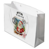 Niet openen tot Kerstmis Grote Gift Bag Groot Cadeauzakje (Achterkant Gekanteld)