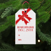 Niet Openen tot Kerstmis Kerstman Cadeaulabel