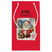 Niet openen tot Kerstmis kleine geschenkzak Klein Cadeauzakje (Achterkant)