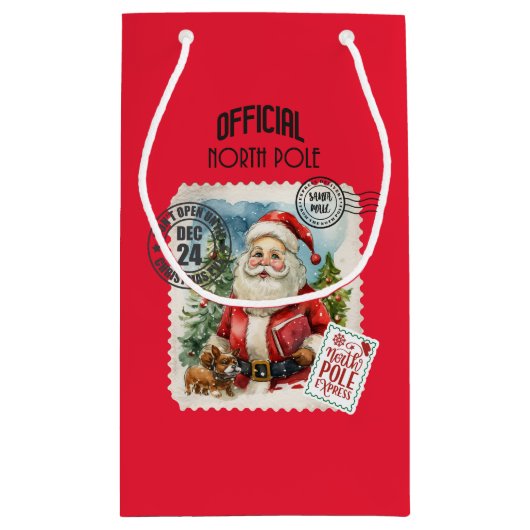 Niet openen tot Kerstmis kleine geschenkzak Klein Cadeauzakje (Achterkant)