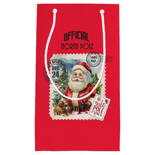 Niet openen tot Kerstmis kleine geschenkzak Klein Cadeauzakje (Voorkant)