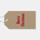 Niet openen tot Kerstmis naam Cadeaulabel (Achterkant Horizontaal)