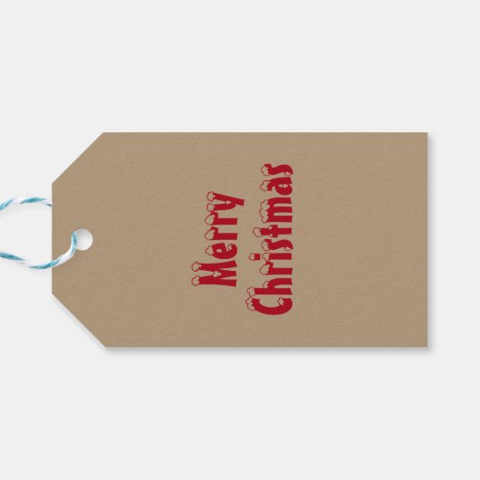 Niet openen tot Kerstmis naam Cadeaulabel (Achterkant Horizontaal)