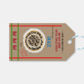 Niet openen tot Kerstmis naam Cadeaulabel (Voorkant (Horizontaal))