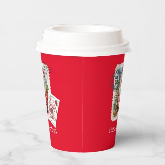 Niet openen tot Kerstmis Papieren Bekers (Rechts)