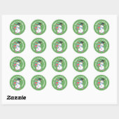 Niet Openen tot Kerstmis Ronde Sticker (Vel)
