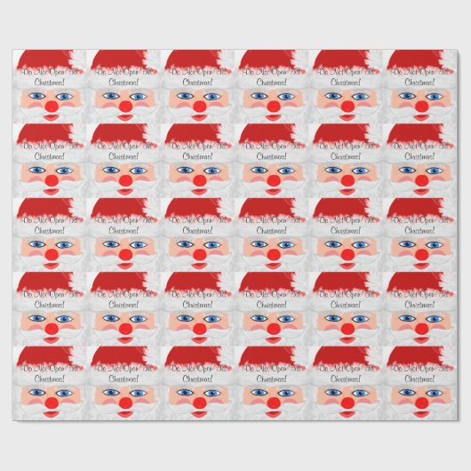 Niet openen 'tot Kerstmis Santa Wrapping Papier (Vlak)