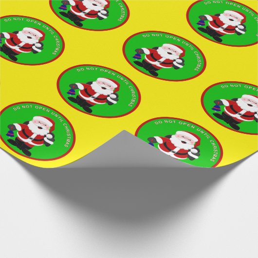 Niet openen tot kerstpapier cadeaupapier (Hoek)