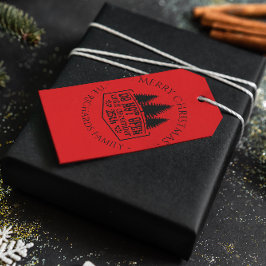 Niet openen tot - Red Personalized Christmas Cadeaulabel