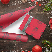 Niet openen tot - Red Personalized Christmas Cadeaupapier