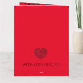 Niet openen tot - Red Personalized Christmas Kaart (Achterkant)