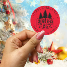 Niet Openen tot - Rode Persoonlijke Kerstmis