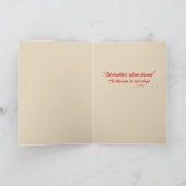 Niet openen voor Saturnalia! Feestdagen Kaart (Binnen)