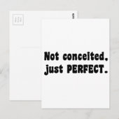 Niet opgesloten, gewoon perfect briefkaart (Voorkant / Achterkant)