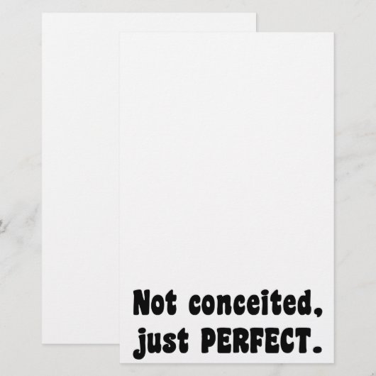 Niet opgesloten, gewoon perfect briefpapier (Voorkant / Achterkant)