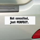 Niet opgesloten, gewoon perfect bumpersticker (Op auto)