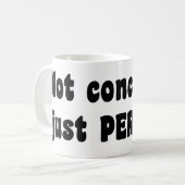 Niet opgesloten, gewoon perfect koffiemok (Voorkant links)