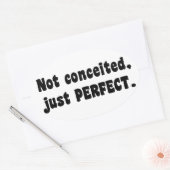 Niet opgesloten, gewoon perfect ovale sticker (Envelop)