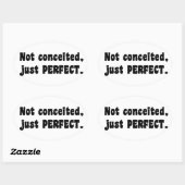 Niet opgesloten, gewoon perfect ovale sticker (Vel)