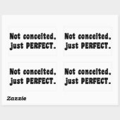 Niet opgesloten, gewoon perfect rechthoekige sticker (Vel)