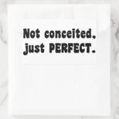 Niet opgesloten, gewoon perfect rechthoekige sticker (Tas)