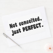 Niet opgesloten, gewoon perfect rechthoekige sticker (Envelop)